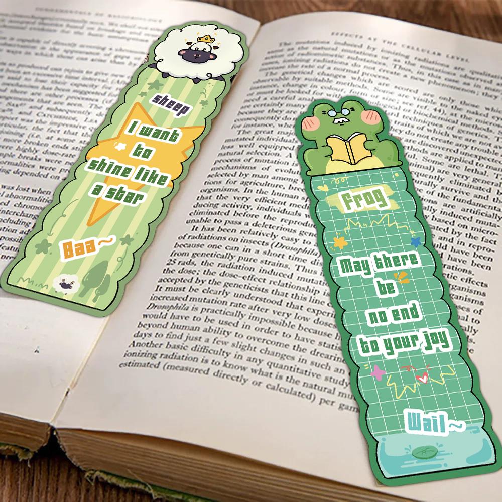 30PCS Animal Collection Theme Bookmark Waterproof Scrapbooking Reading Birthday Book PVC Card Phone School Refrigerator Bookmark