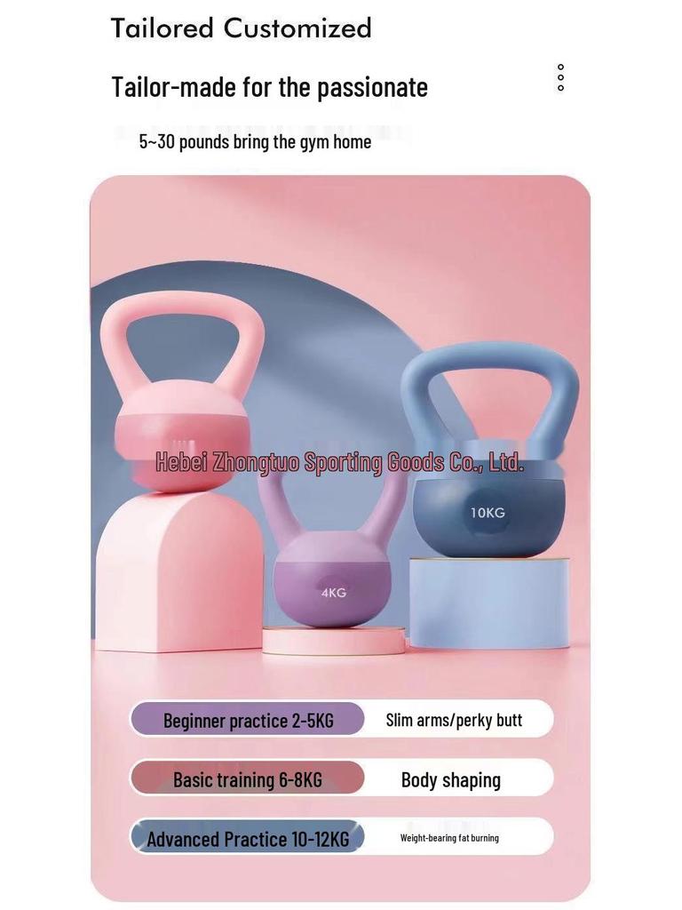 Kettlebell Morbido da 5 kg per Donna per Fitness a Casa: Squat, Sollevamento Glutei, Attrezzatura per Allenamento della Forza