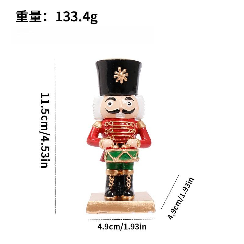 

Christmas Decor Ins Nutcracker Resin Candle Holder Home Desktop Ornament