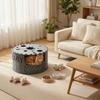 Durable Semi-Enclosed Breathable Detachable Donut Shaped Cat Bed with Multiple Ventilation Holes and Soft Material for Comfortable Pet Resting