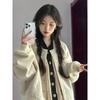 Short Baseball Uniform for Women Autumn and Winter Loose Casual Versatile Thickened Jacket