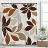 Watercolor Leaf Shower Curtain For Bathroom Vines Plant Flower Nordic Minimalist Polyester Curtain For Home Decorative Curtain
