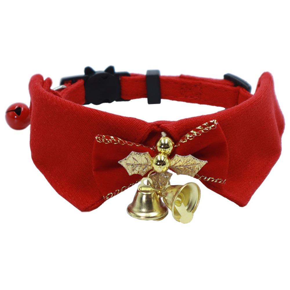 Cute Kitten Bowties Collar Necklace with Bell Kitten Christmas Bow Collar  Cats