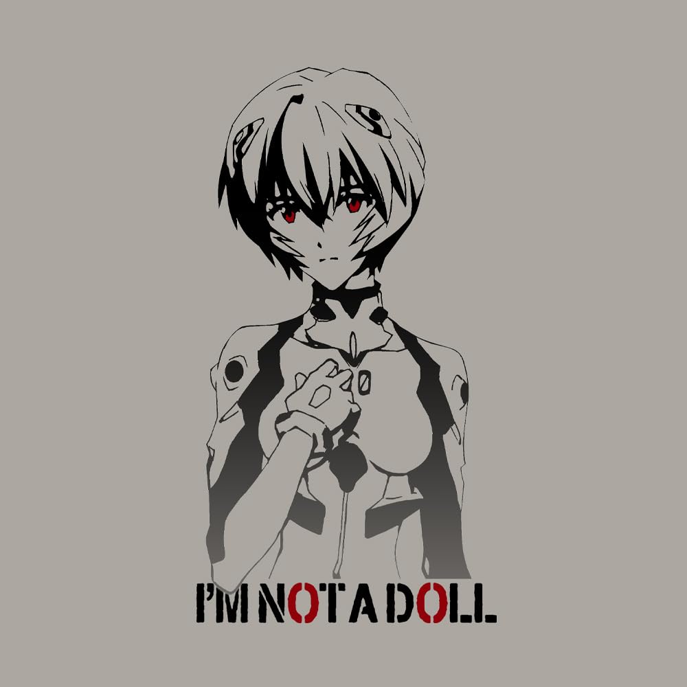 [Official] COSPA EVANGELION Rei Ayanami Gradient T-Shirt, Light Gray, Size L