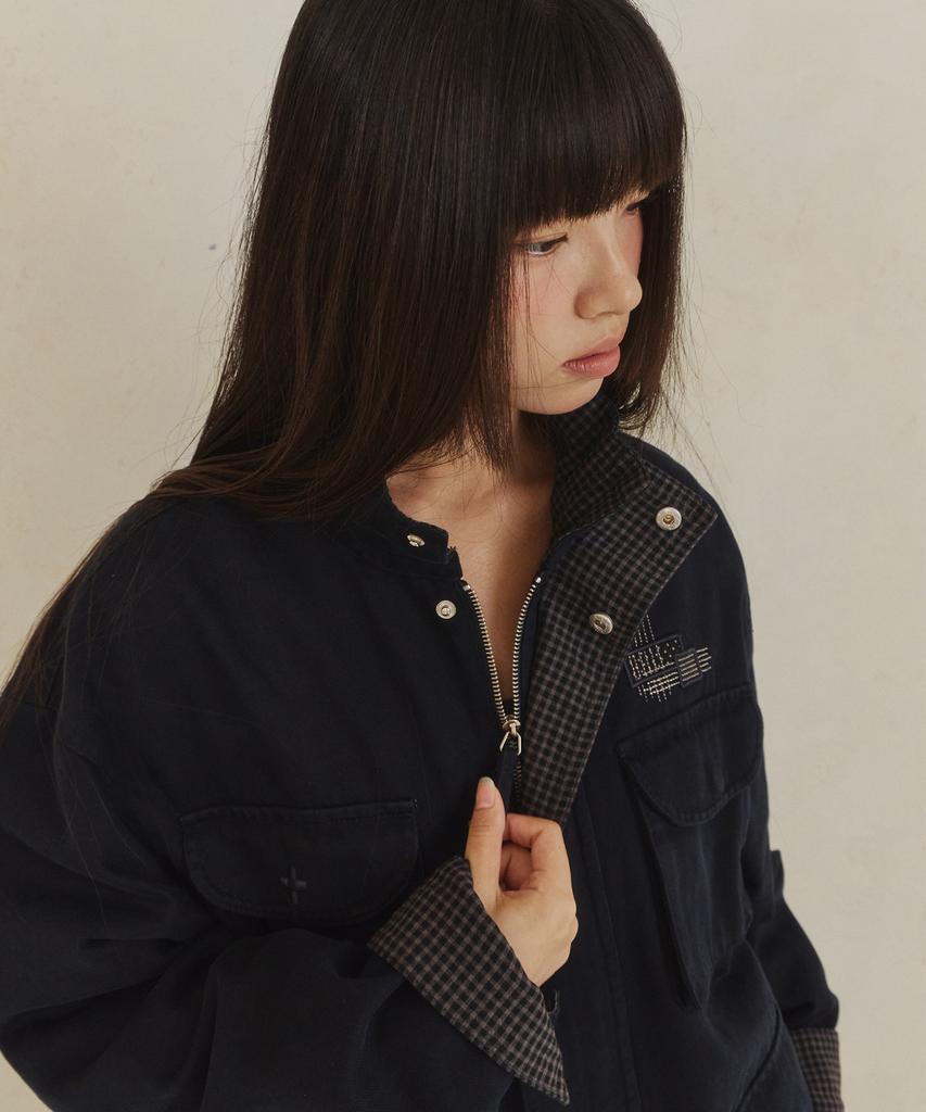 DANDEL Dd Darning Stitch Field Jacket (Navy)