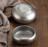 Vintage Korean Stainless Steel Rice Bowl Household Anti-scalding Rice Soup Breakfast Bowls Barbecue Restaurant Kitchen Tableware