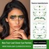 Waterproof Four-Leaf Clover Face Tattoo Stickers for St. Patrick's Day Festival