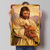 Jesus the Good Shepherd Poster Customized Wall Art Vintage Metal Signs Retro Tin Plaque for Man Cave Gaming Room Decoration Home