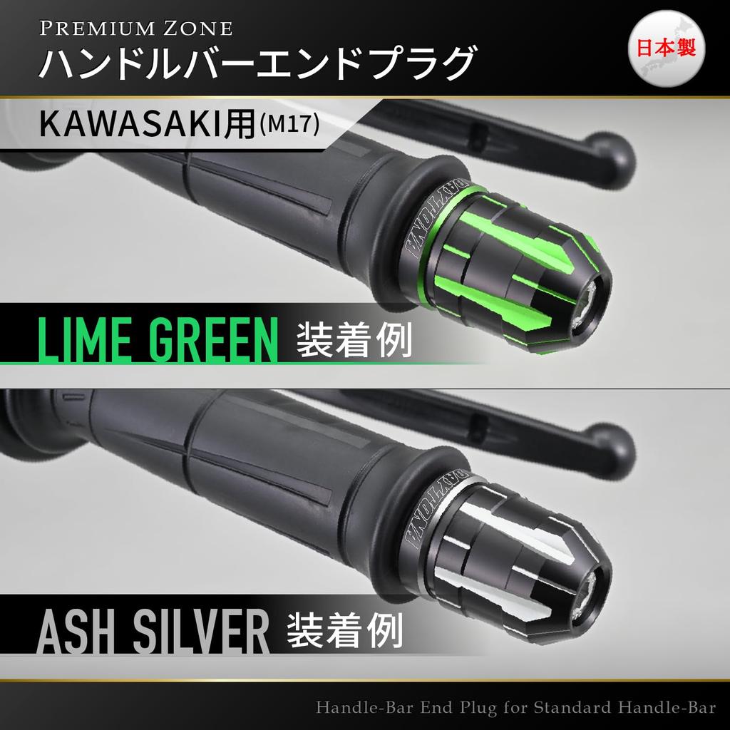 Daytona PREMIUMZONE Końcówka kierownicy motocykla Kawasaki (M17) TECHNO Czerwony 42229