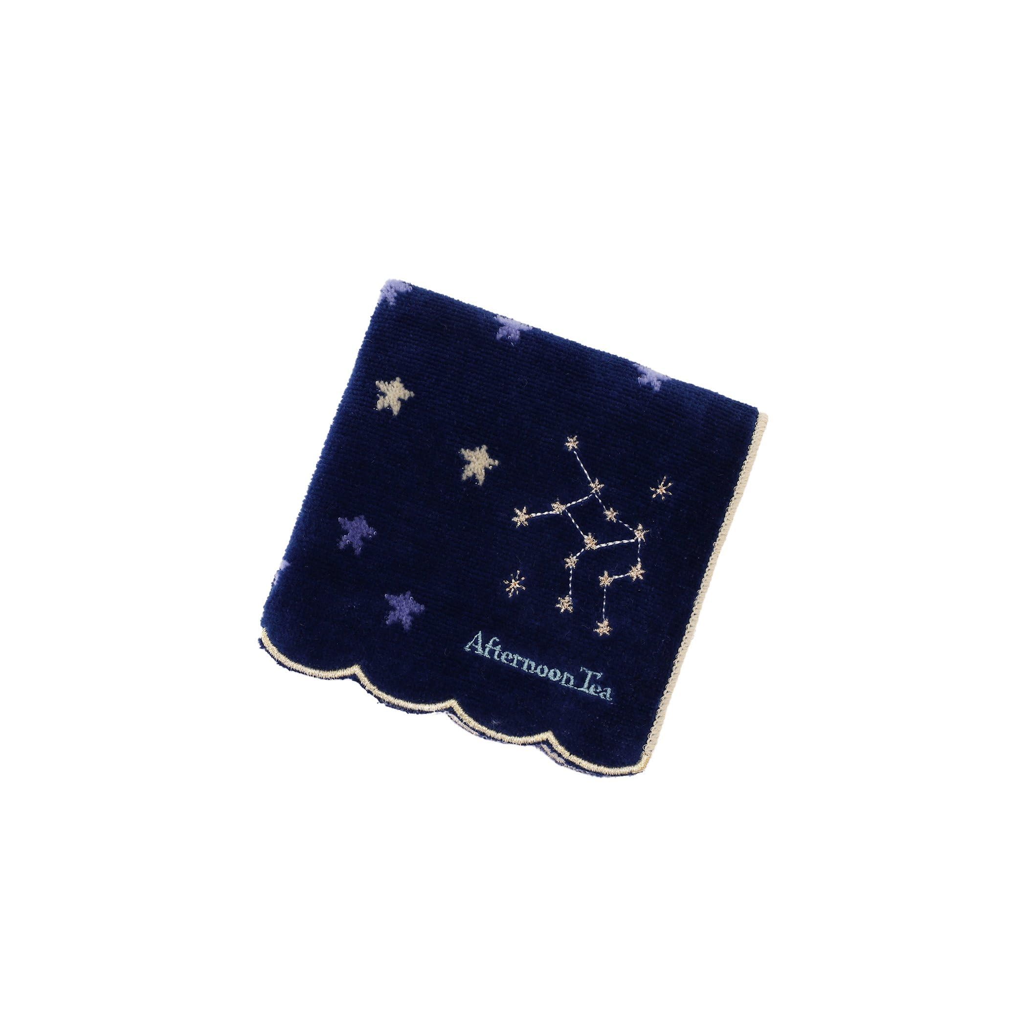 Tea AfternoonTea LIVING Hand Towel JT87 Starry Sky Mini Towel Navy [Afternoon Living]