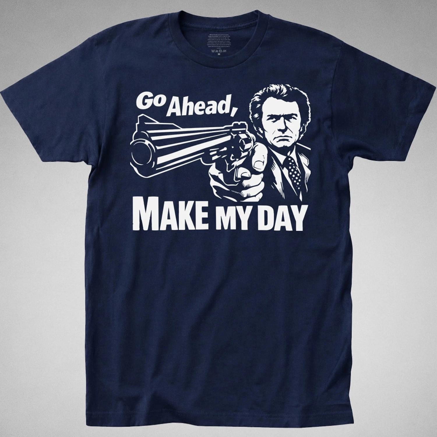 Dirty Harry Make My Day T-SHIRT magnum Clint Eastwood 70s Retro sudden impact 93 XL