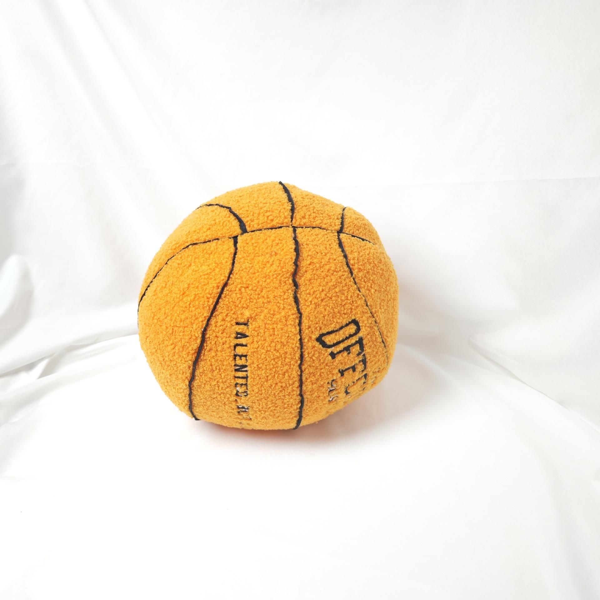 Креативная плюшевая подушка-мяч для куклы 25cm серый — фото 7