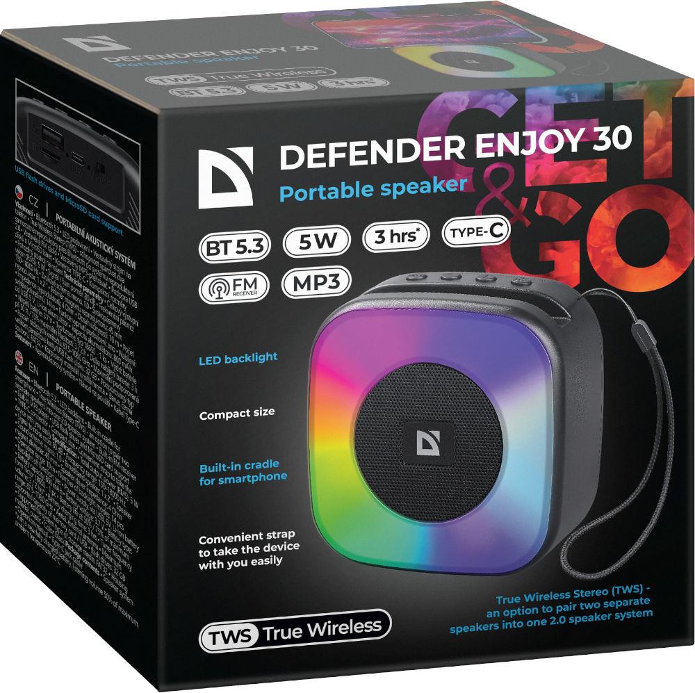 Defender Enjoy 30 Bluetooth 5W BT/LED/USB/TF/MP3 speaker