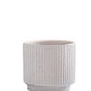 Luxury White Ceramic Hanging Flower Pot Set for Orchids and Money Trees in Living Room