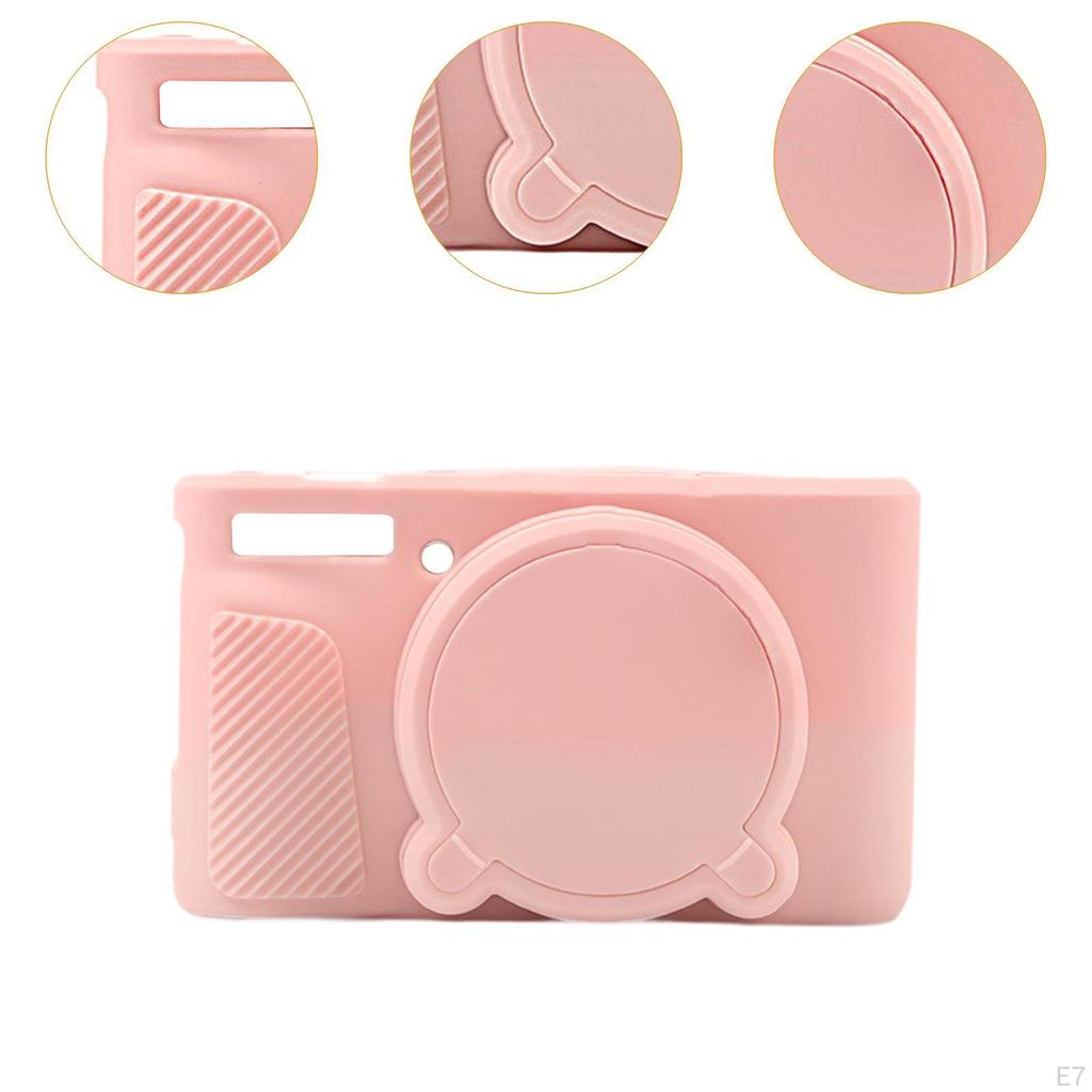 Anti-scratch Soft Silicone Digital Camera Case for SX740 SX730 with Lens Holder