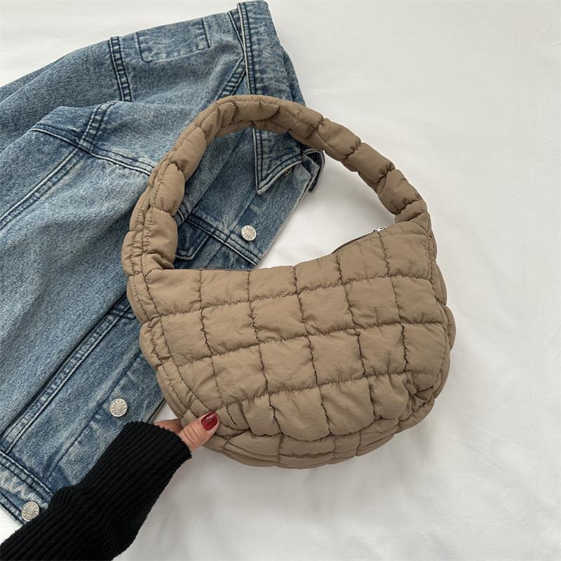 Contemporary Casual Handbag For Women With Unique Stitching Details And Colors хаки