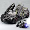 Spray Versie 1:24 Tourbillon Chiron Legering Sportwagen Model Diecast Metaal Baanrace Voertuigen Auto Model Geluid Licht Kinderen Cadeaus