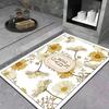 Light luxury diatom mud floor mat, bathroom entry door toilet absorbent bathroom mat, household toilet non-slip floor mat