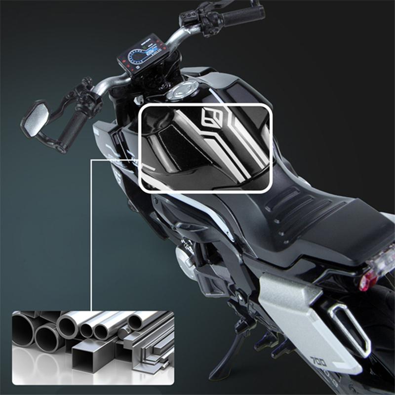 1/12 Tang Knife Lfs700 Racing Cross-country Motorcycle Model Simulation Alloy Toy Street Motorcycle Model Collection Kids Gifts