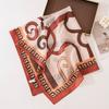 Printed water-soluble wool scarf Square scarf Women's neck scarf Fashion versatile high-end scarf