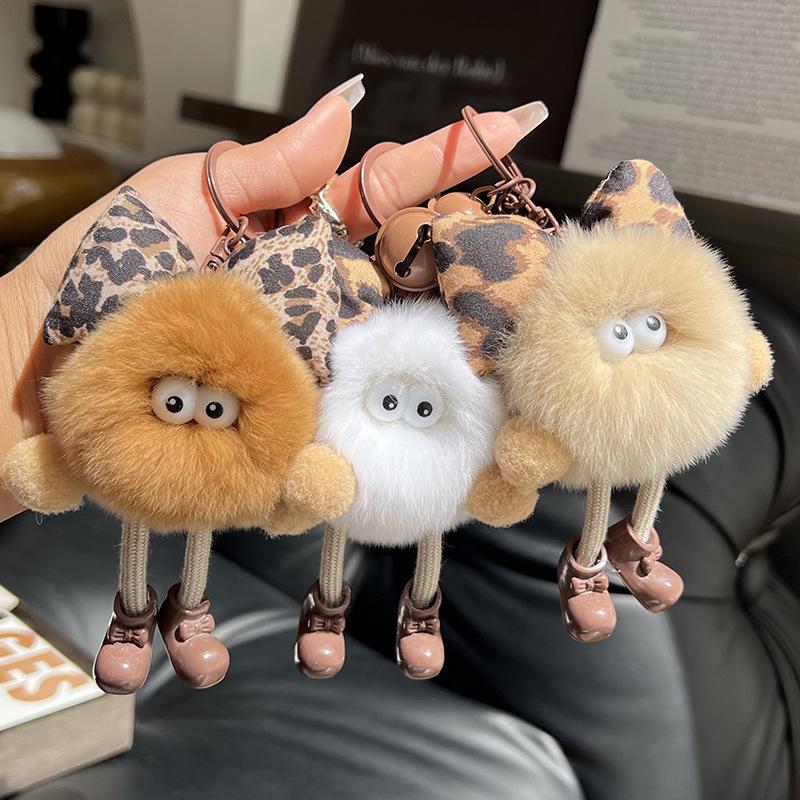 Cute Little Coal Ball Bag Pendant Backpack Exquisite Doll Hanging Decoration Cartoon Doll Car Keychain