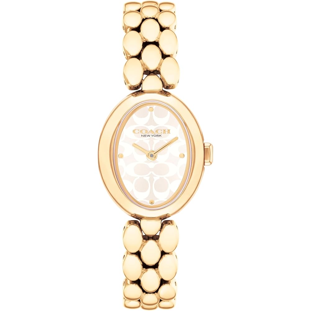 Coach Sammy Women s Watch Gold Dial Stainless Steel Band 14504417
