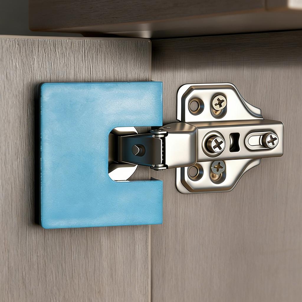 Magnetic Portable Cabinet Door Panel Hinge Fixator with Positioning Guide for Home Garage Panel Drawer Deck Installation