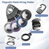 Metal Magnetic Anti-Lost Keychain Holder Case for Apple Airtag 2 Air Tag Dog Cat Pet Collar Locator Tracker Protective Full Cover