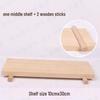 Universal Solid Wood Pegboard Shelf & Display Hanger