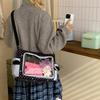 Polka Dot Crossbody Shoulder Bag for Women Large Capacity Transparent Shoulder Bags Comfortable and Versatile Texture Ita Bag