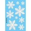 9Pcs Removable Christmas Window Stickers Christmas Static Stickers  Bathroom Glass Decor