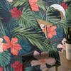 Hawaiian Flower Plant Jungle Palm Tropical Sheer Curtains for Living Room Bedroom Decor Window Voile Tulle Curtain Drapes
