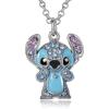 Lilo Stitch Fashion Jewelry Alloy Chain With Rhinestones For Casual Gift
