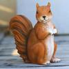 Creative Craft Resin Squirrel Figurine Decoration Funny Squirrel Sculpture Statue Animal Collectible Figurines