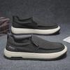 2025 Men's Canvas Slip-On Shoes Soft Bottom Casual Driving Workwear Breathable Synthetic Summer New Arrival from Mainland China*