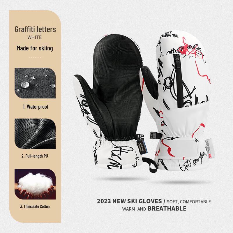 golovejoy Winter Outdoor Snowboard Gloves One Size