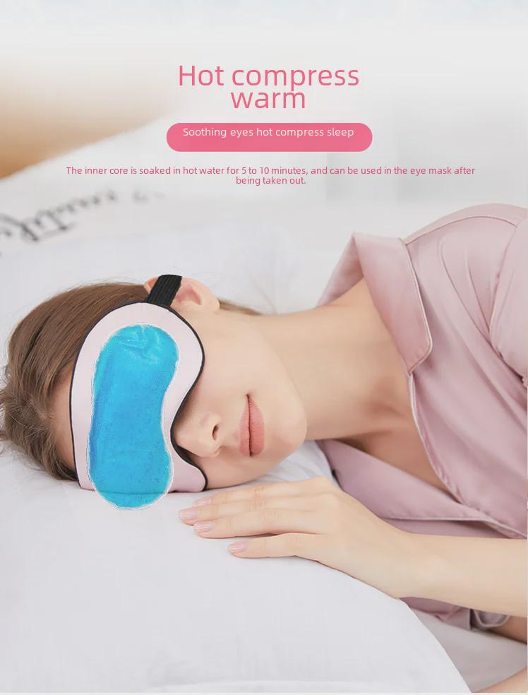 19 Mommy Double-Sided Mulberry Silk Blackout Eye Mask with Printed Logo - Ideal for Sleep, Travel, and Breaks