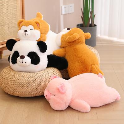 30-60CM Squisy Plush Pillow Pig&Panda&Shiba Inu Dog Stuffed Soft Plush Toy Cartoon Sofa Cushion Home Decor Kids Gift