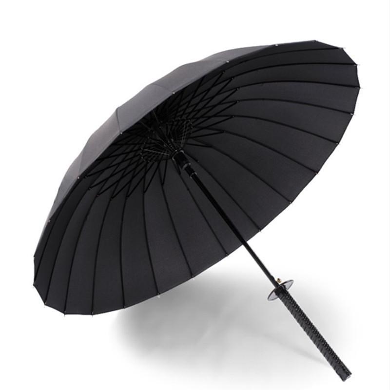 Custom Logo Katana Umbrella: Sun Protection, Semi-Automatic, Straight Handle for Sun and Rain