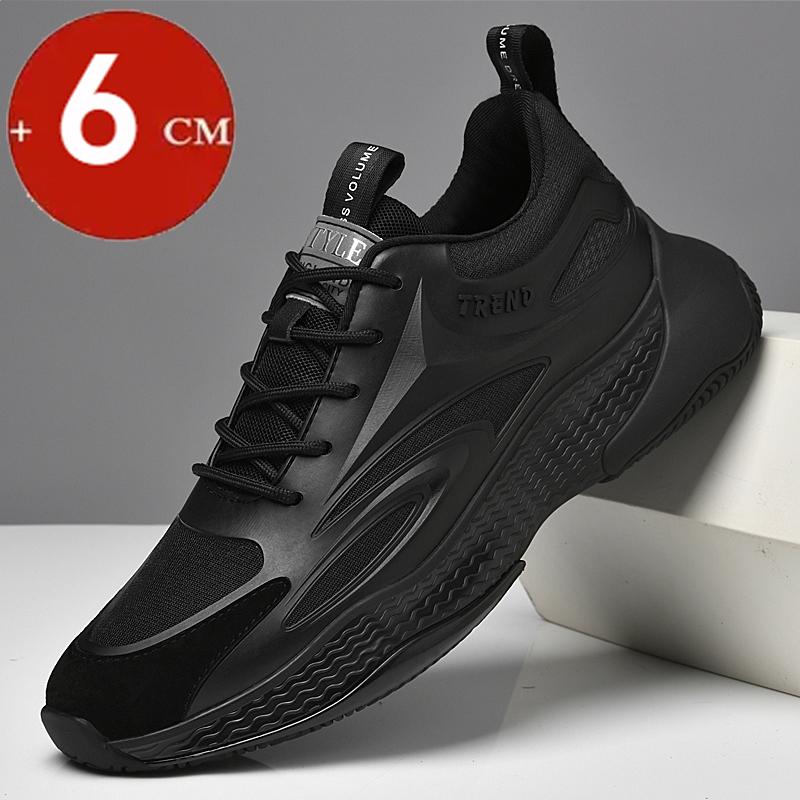 

Легкая летняя сетчатая обувь на платформе для мужчин, повседневные кроссовки, спортивная обувь со скрытым увеличением роста на 6 см, 8 см, мужская обувь для увеличения роста 37