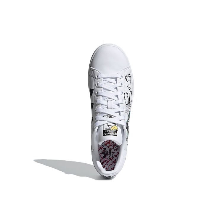Adidas Kasing Lung X Disney X Stan Smith Labubu Mickey Mouse Unisex Sneakers White Cloud-White Core-Black GZ8841