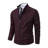 Herfst Winter Jersey Heren Casual Sportjas Effen Kleur Opstaande Kraag Weater Grab Fleece Warm Rits Vest