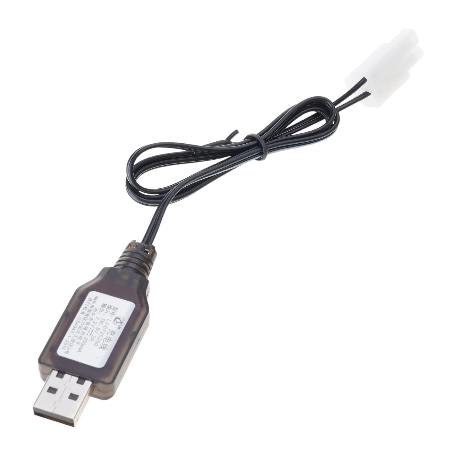 

L6.2-2P Кабель для заряджання USB Кабель USB-зарядного пристрою для акумулятора Ni MH Ni CD 7,2 В Радіокерована машина із захисною схемою IC