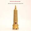 Nine-Story Brass Wenchang Pagoda Ornament