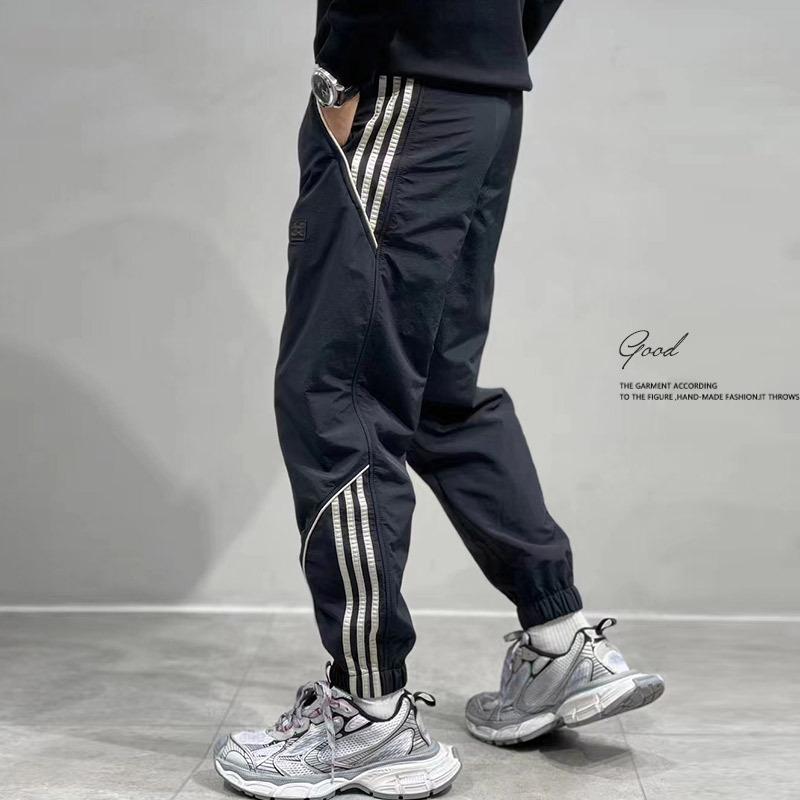 Pantalones Deportivos Largos de Verano para Hombre Color Sólido Holgados Secado Rápido Cordón Talla Grande Casual