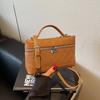 Niche 2025 summer new fashion casual shoulder oblique span bag handheld briefcase women's small square bag