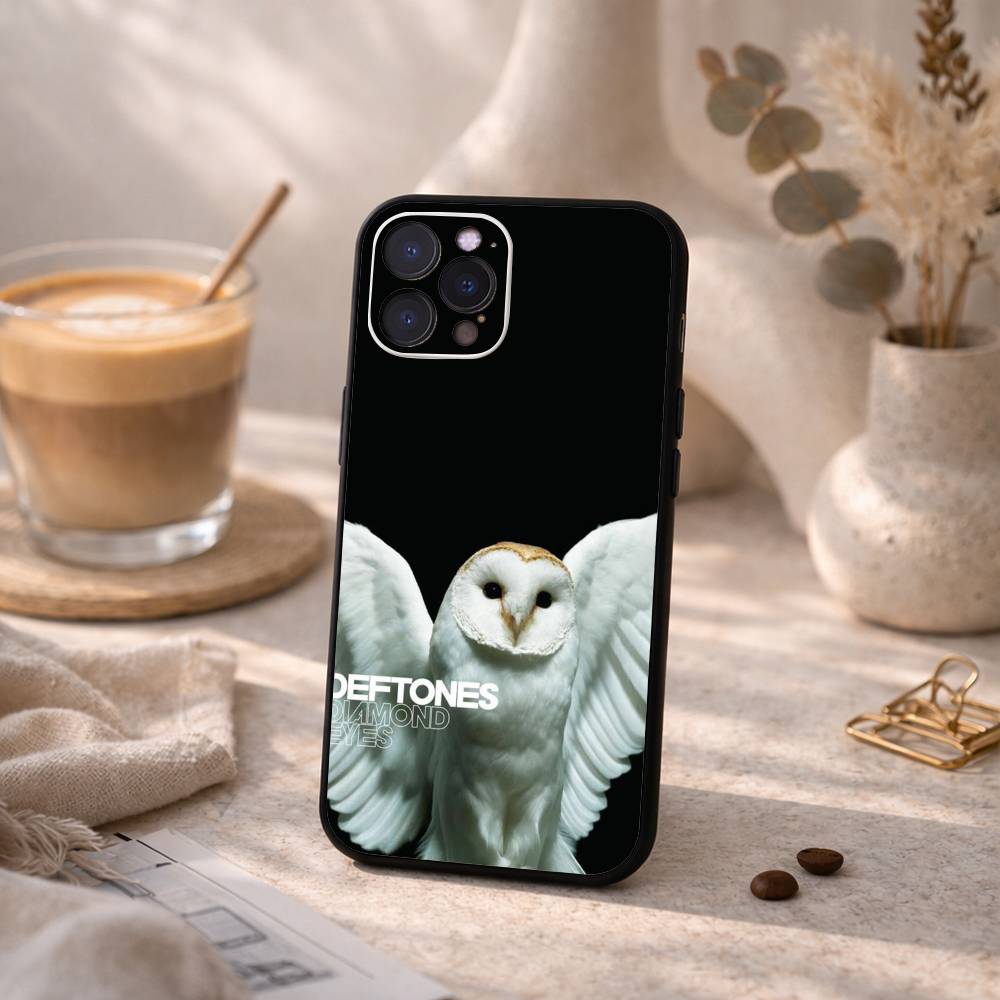 R-Rock Band D-Deftones Phone Case For iPhone17,16,15,14,13,12Plus,Pro Max,XS,5G Soft Silicone Black Cover