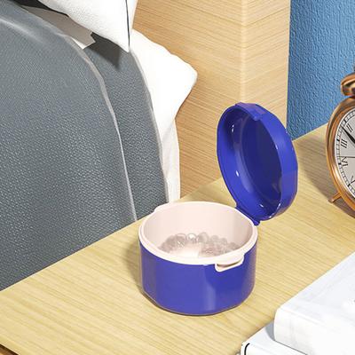 Custodia Contenitore per Protesi Dentaria Doppio Strato Vuota Drenante Portatile Antipolvere Scatola di Plastica Pulizia Profonda Grado Alimentare Apparecchi Ortodontici Scatola di Conservazione per Protesi Dentarie