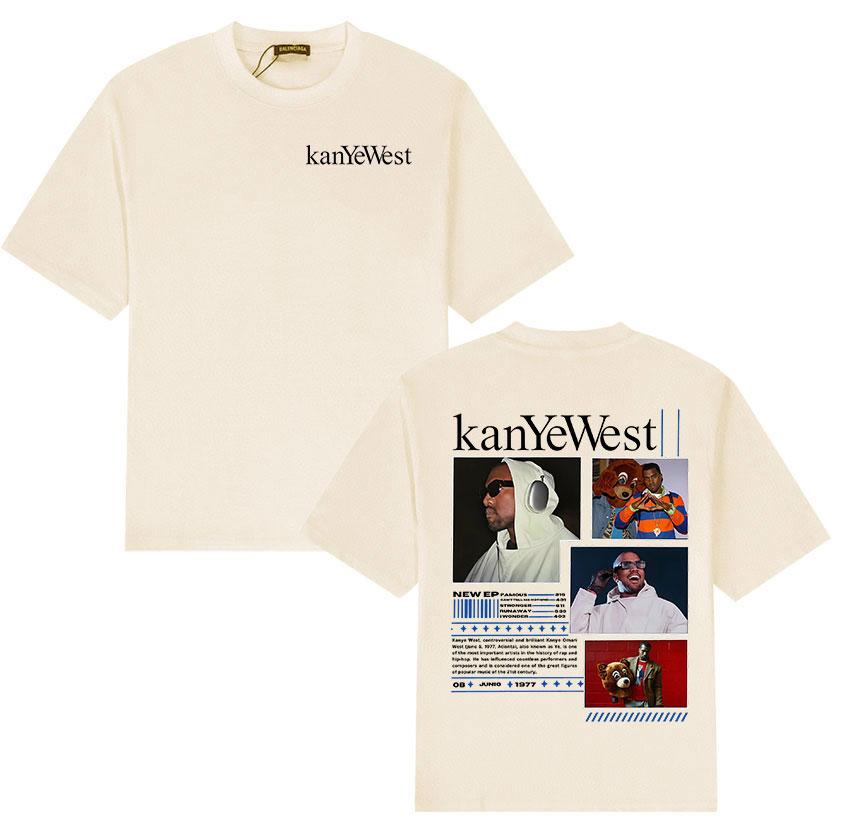 Rapper Kanye West Album 2025 Graphic T Shirts Mens Gothic Retro Fashion Short Sleeve TShirt Hip Hop Clothing Cotton Top Tshirt