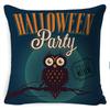 Halloween Pillow Pumpkin Little Witch Horror Cushion Linen Cushion Cover Holiday Party Pillow Cover Bed Backrest